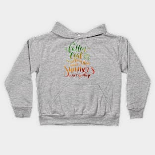 Summer’s wave goodbye Kids Hoodie